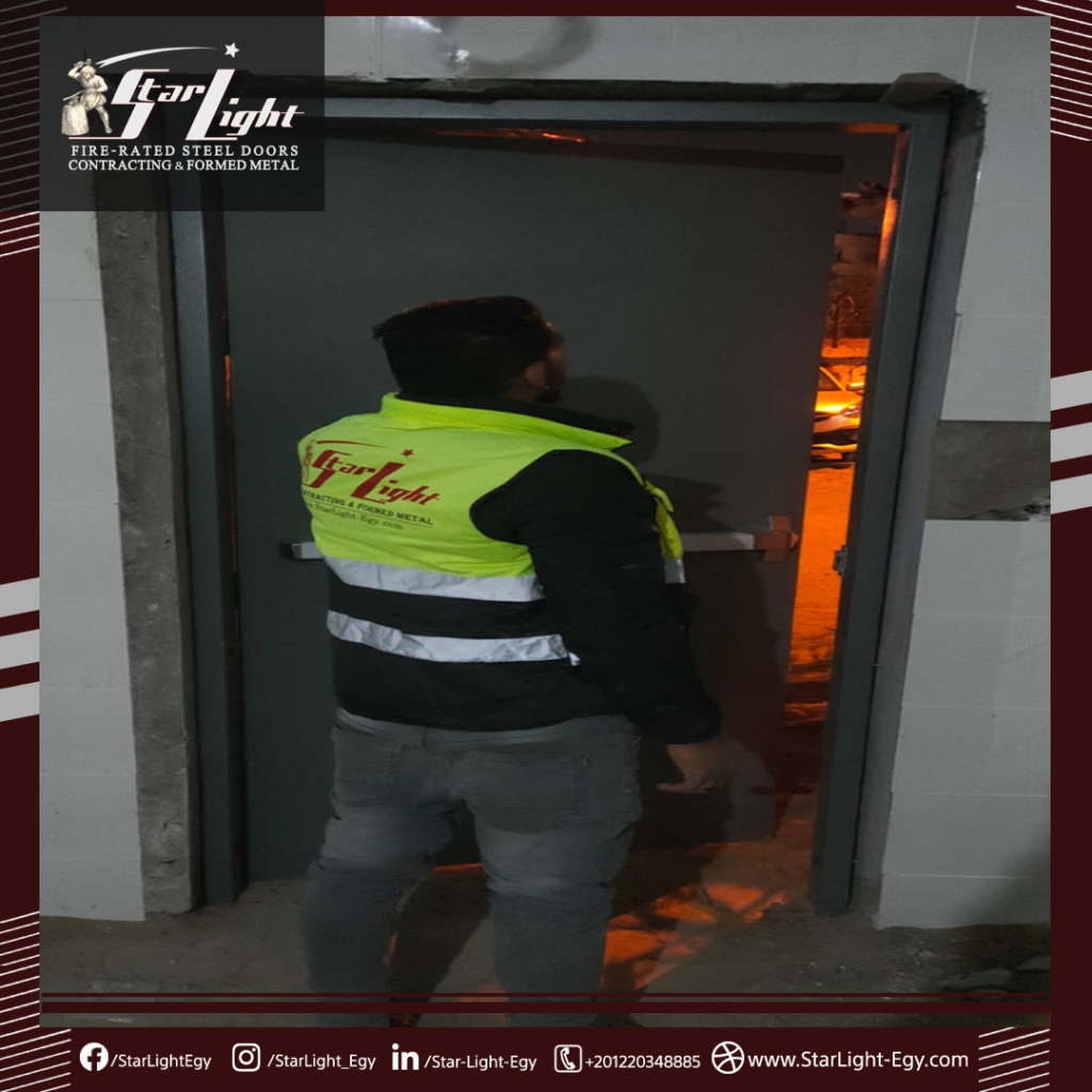 ابواب معدنية مقاومة للحريق